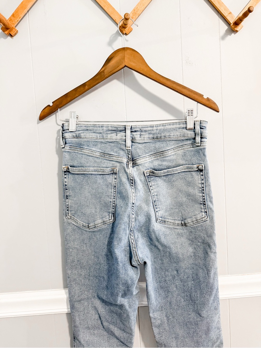 Free People We The Free Light Wash High-Rise Jeans - Picture 6 of 6
